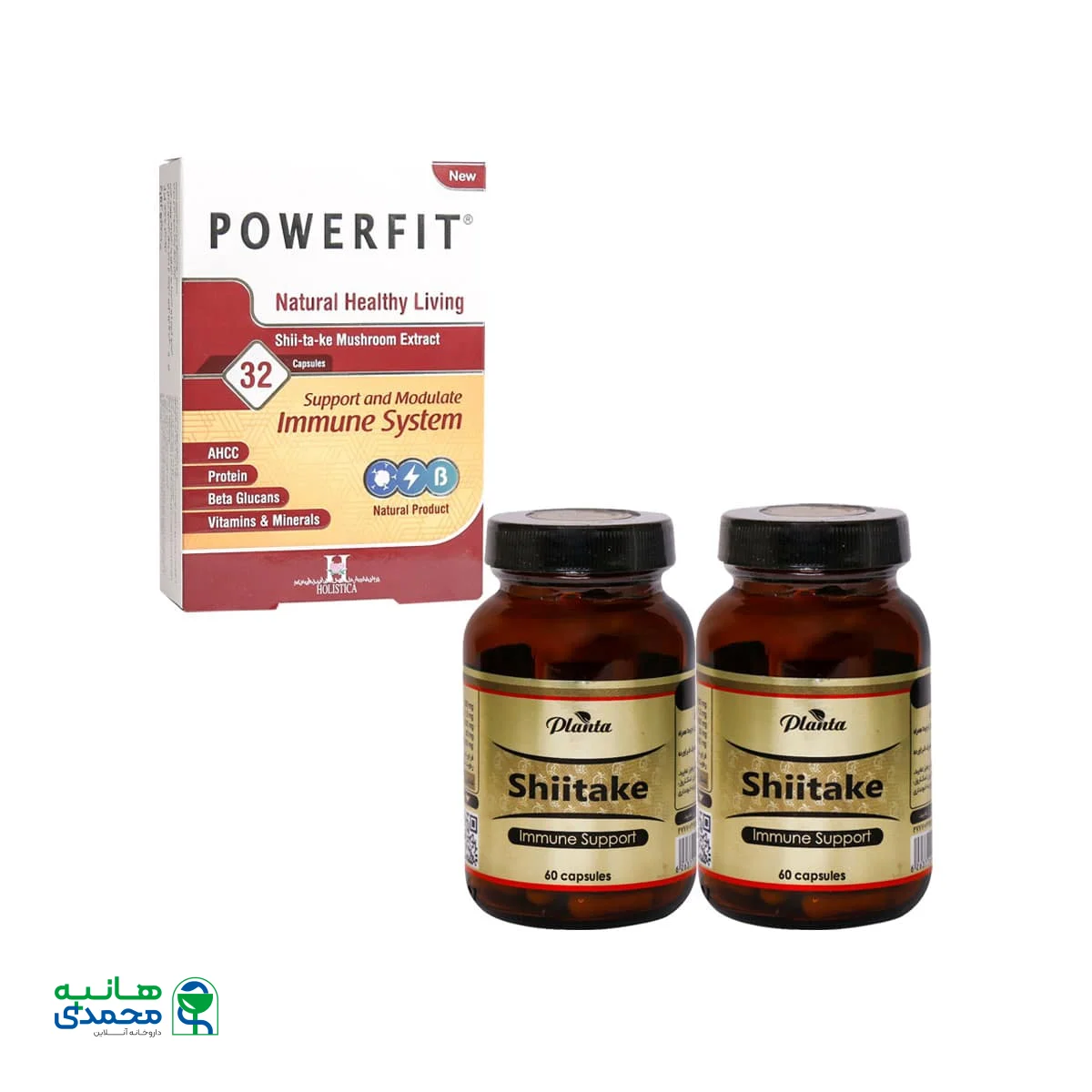 پک پاورفیت به همراه قرص شیتاکه پلانتا