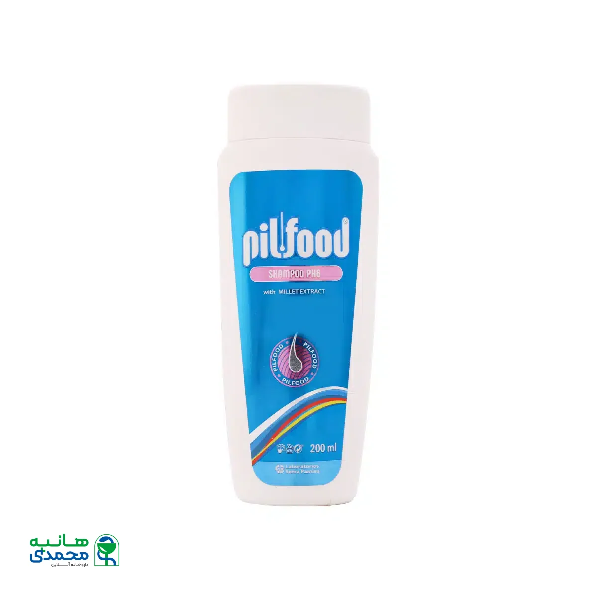 شامپو درمانی PH6 مناسب کف سر چرب پیلفود 200 میلی لیتر