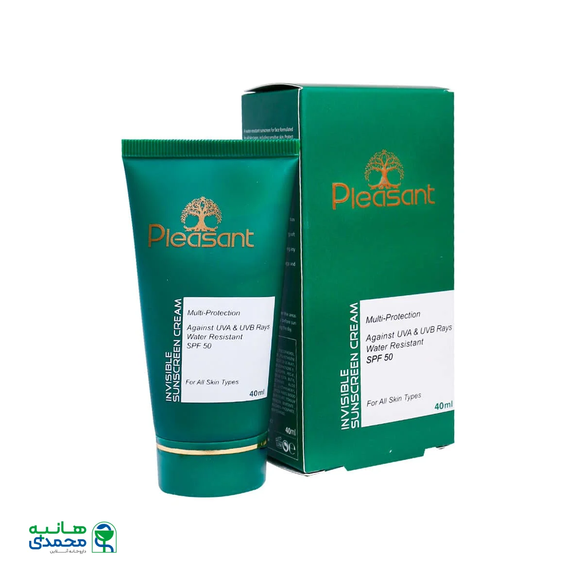 کرم ضد آفتاب SPF50 بی رنگ پلزنت