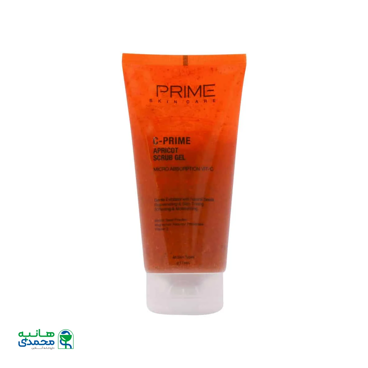 ژل اسکراب پاک کننده زرد آلو و ویتامین C پرایم