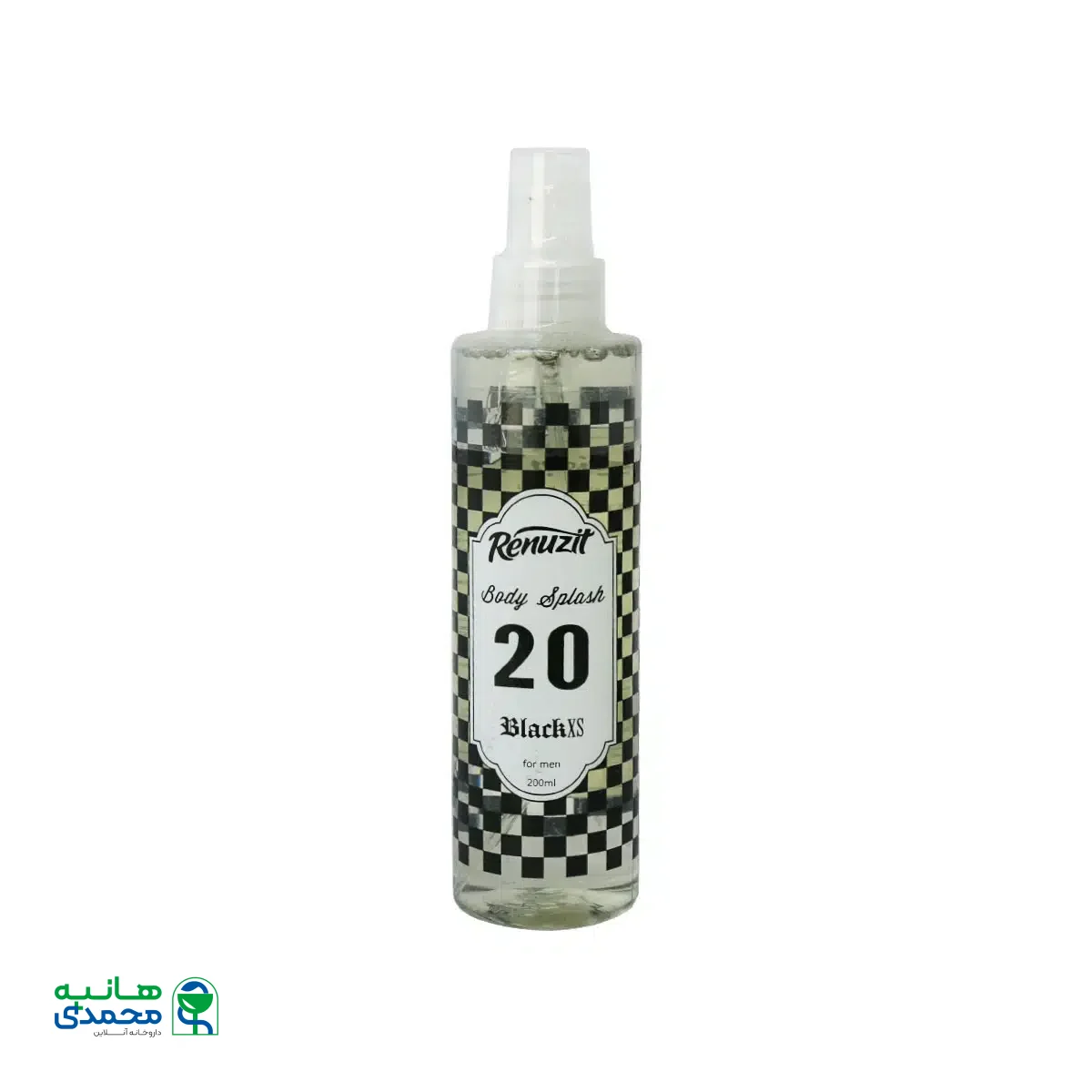 بادی اسپلش مردانه رینوزیت مدل Black Xs حجم 200 میلی لیتر