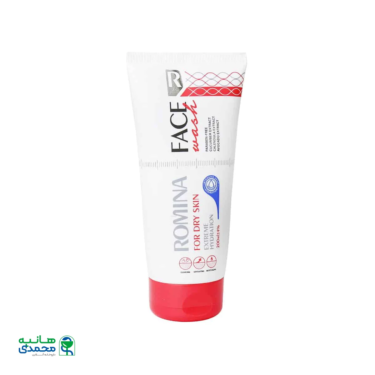ژل شستشوی صورت پوست خشک رومینا