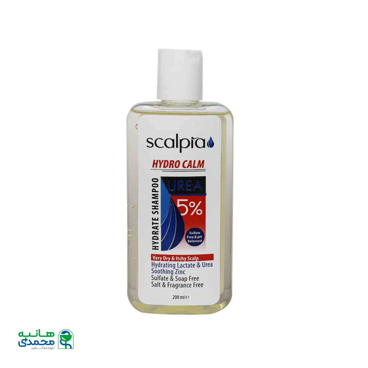 شامپو حاوی 5 درصد اوره اسکالپیا مناسب پوست و موی سر بسیار خشک 200 میلی لیتر