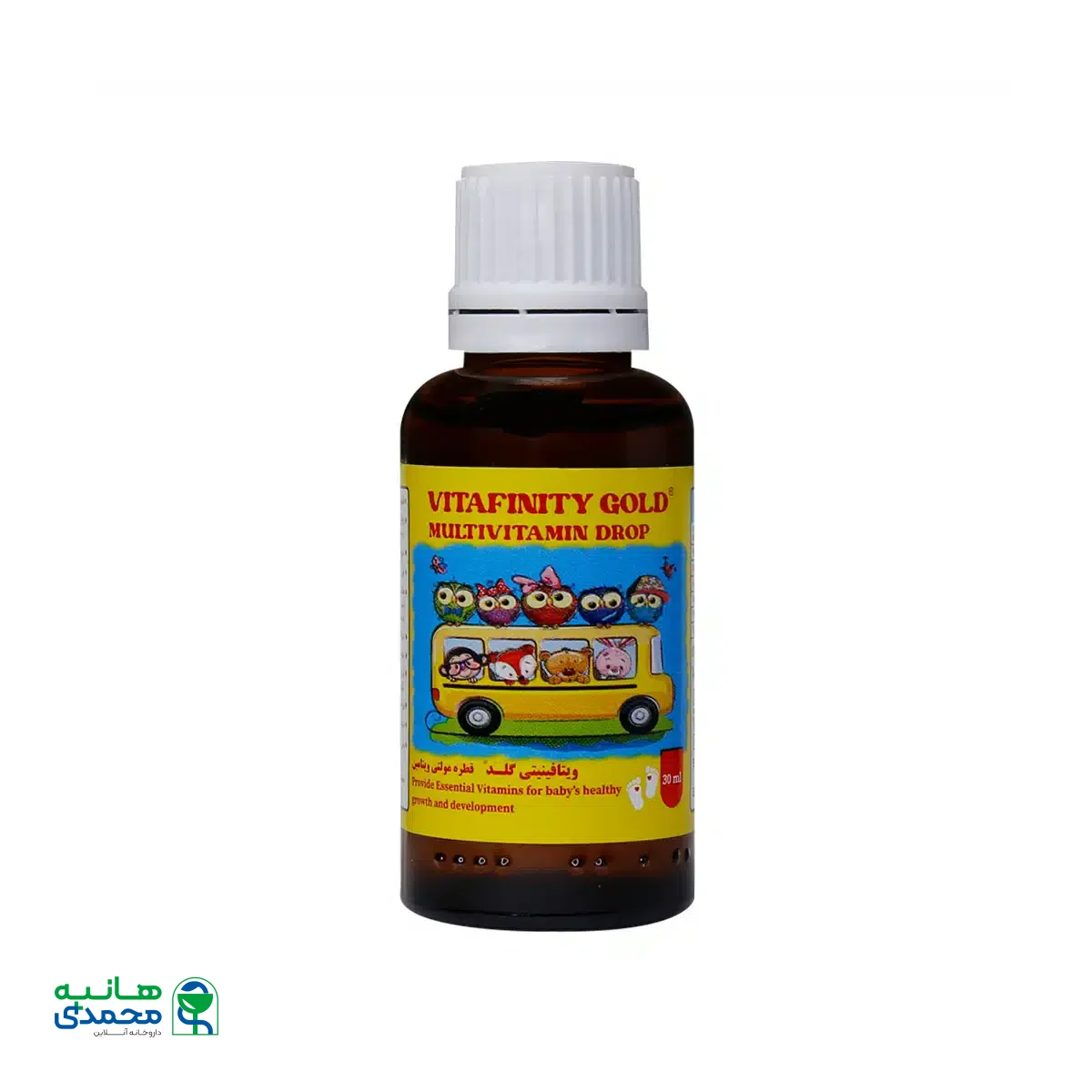 قطره مولتی ویتامین ویتافینیتی گلد شهاب درمان 30 میلی لیتر