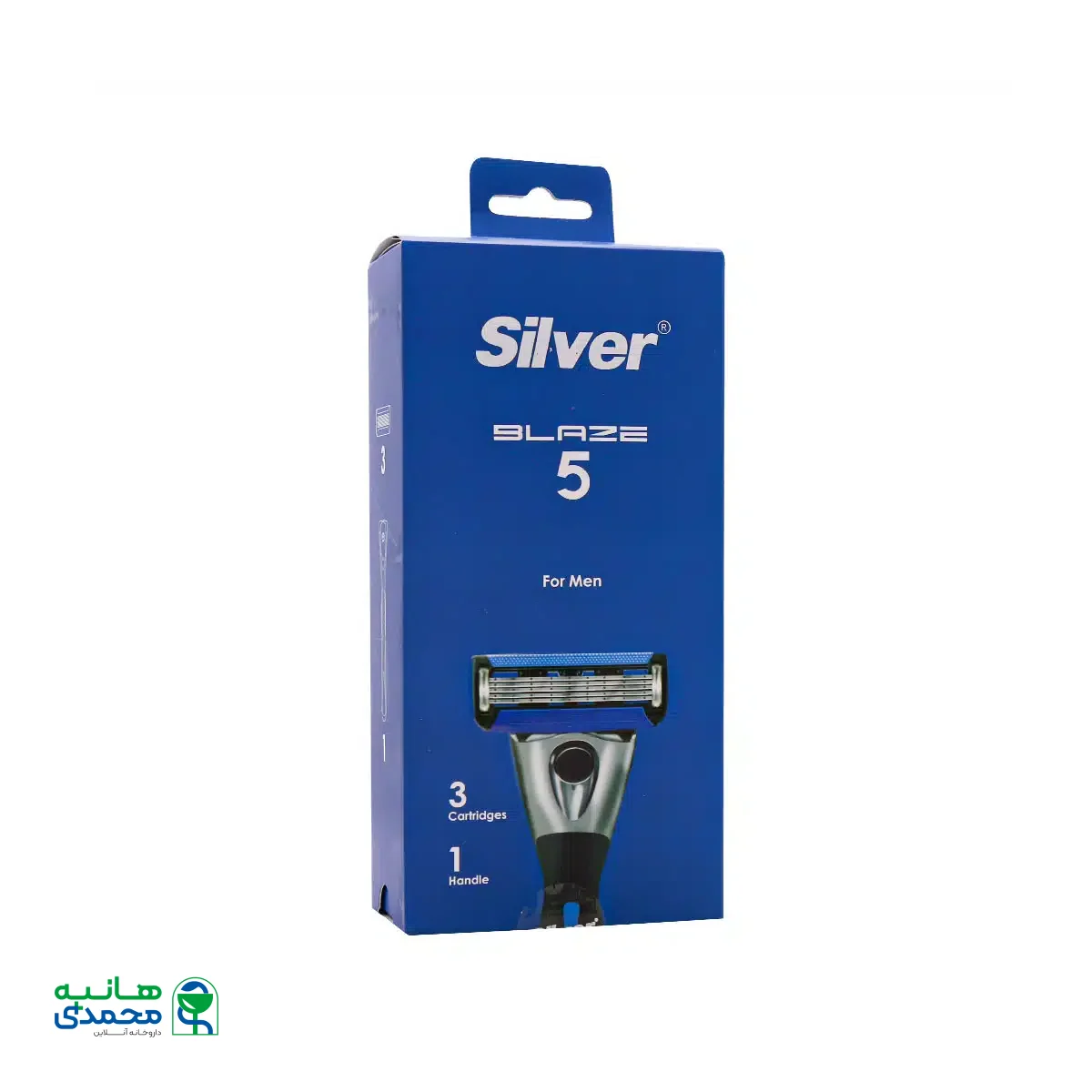 خودتراش مردانه 5 لبه بلیز 5 سیلور همراه با 3 تیغ یدک