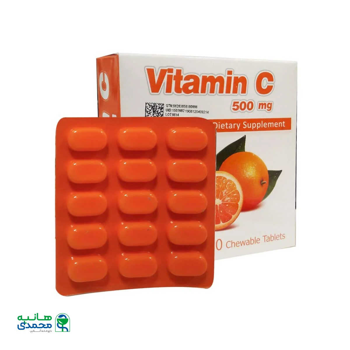 قرص جویدنی ویتامین C 500 میلی گرم سیمرغ دارو عطار