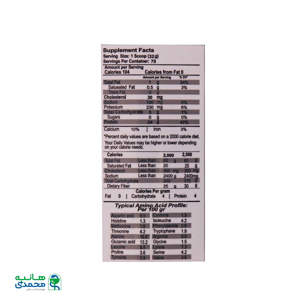 پودر وی پروتئین ساپلند نوتریشن