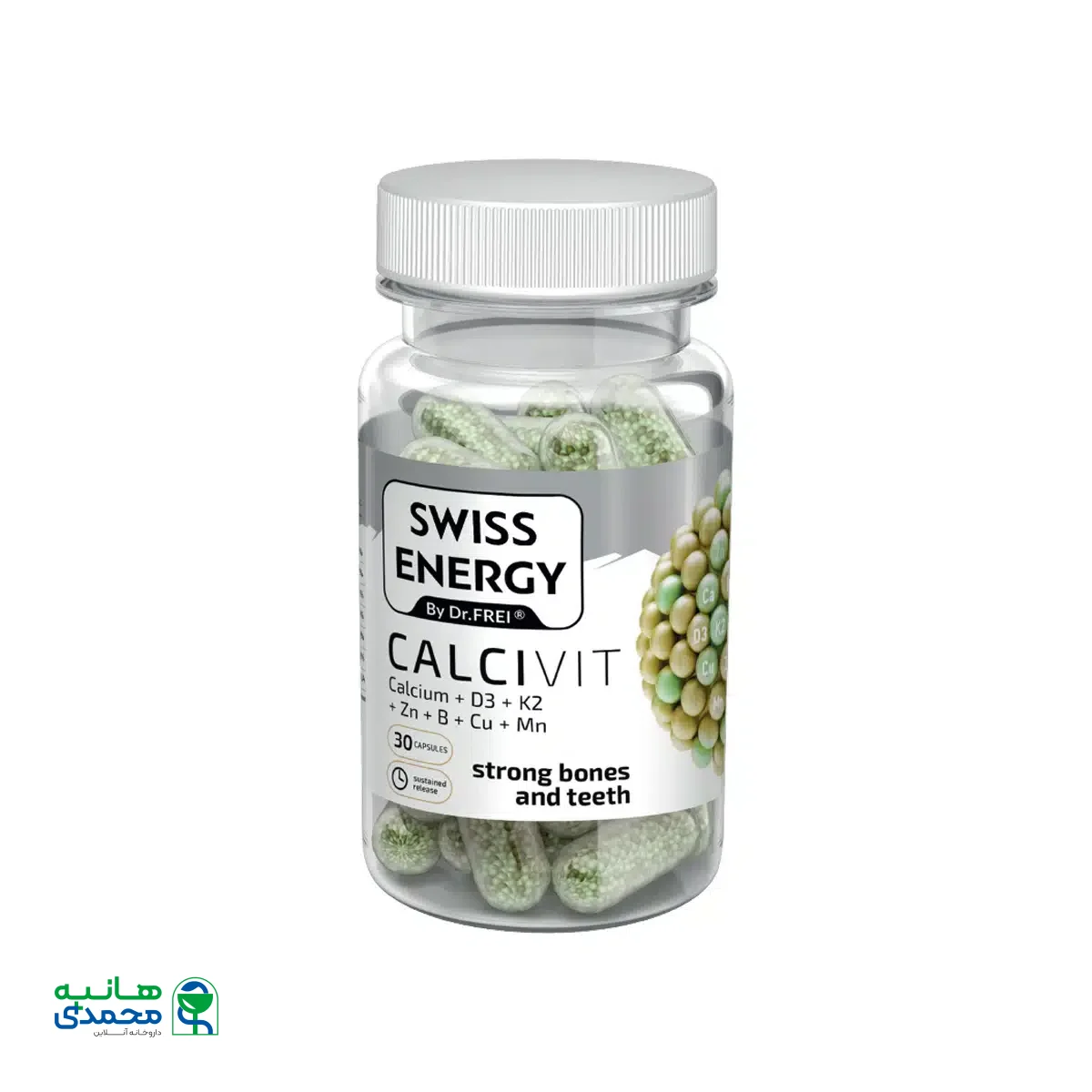 کپسول کلسی ویت سوییس انرژی 30 عدد
