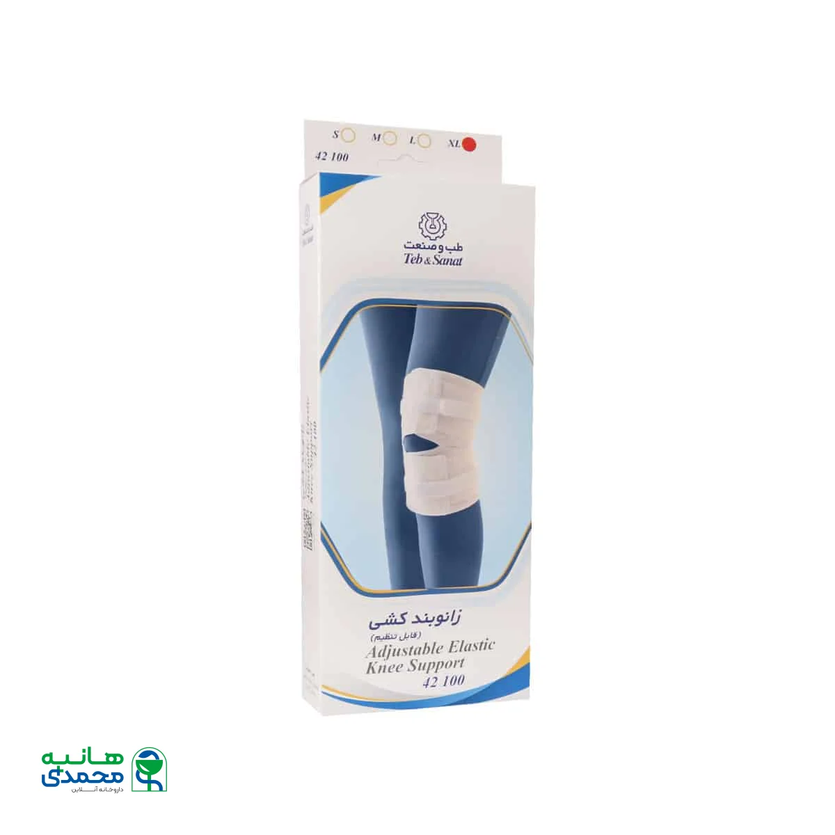 زانو بند کشی قابل تنظیم طب و صنعت کد 100 42