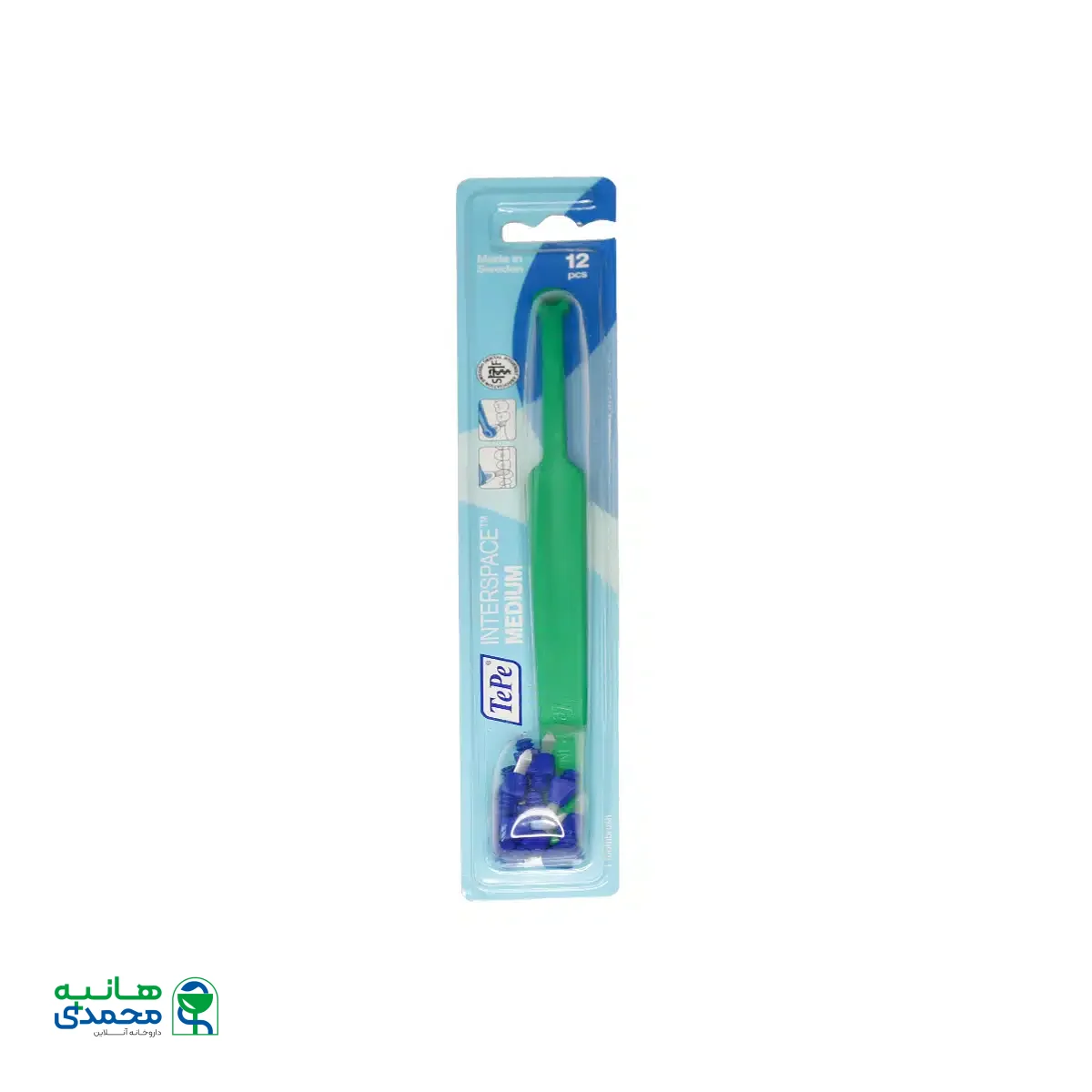 مسواک اینتر اسپیس تپه با برس متوسط 12 عدد