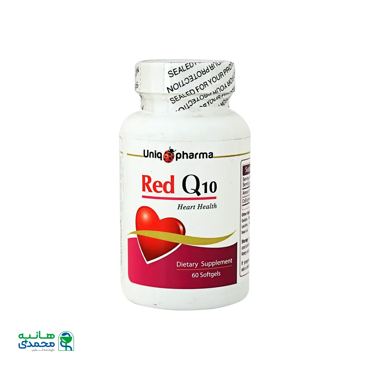 کپسول ژلاتینی رد کیوتن یونیک فارما ۶۰ عدد