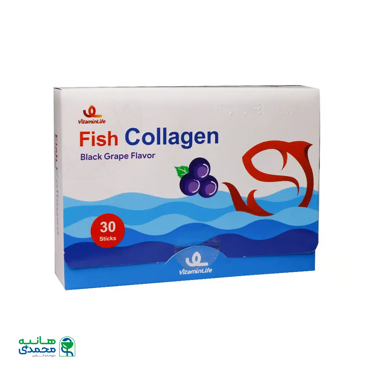 ساشه فیش کلاژن ویتامین لایف 30 عدد