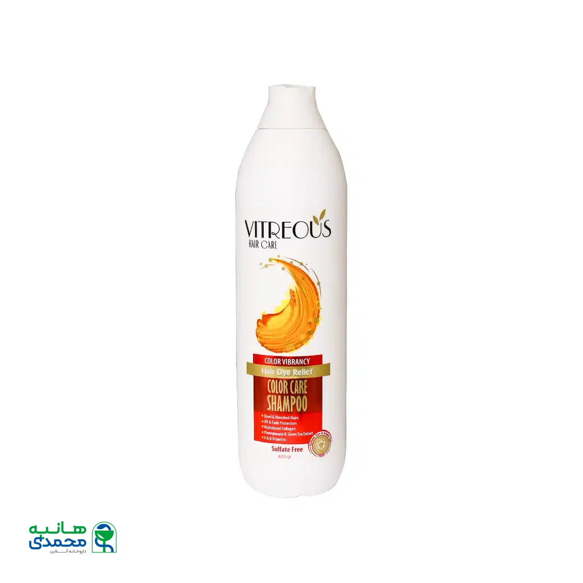 شامپو بدون سولفات ویتروس مخصوص موهای رنگ شده 400 گرم
