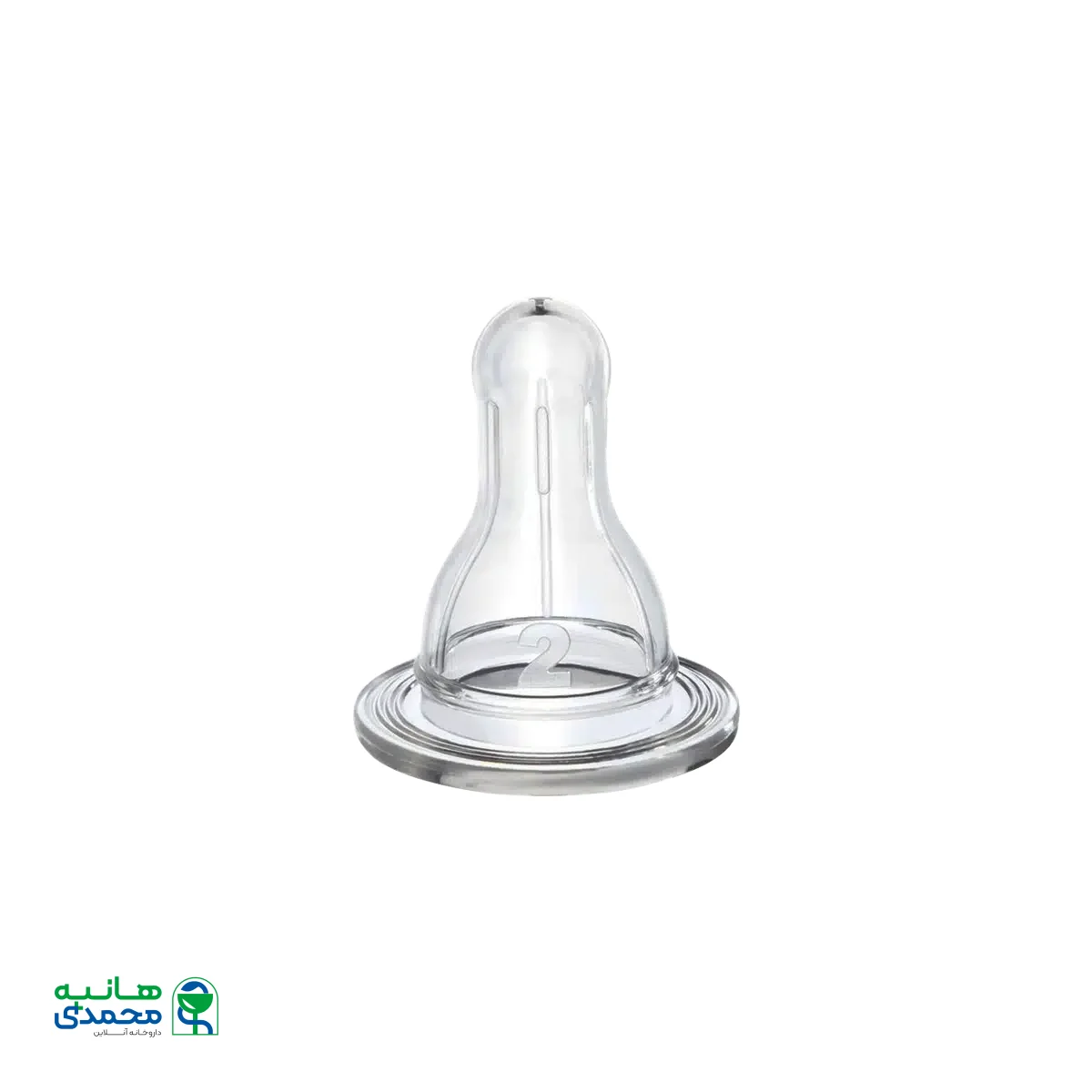 سر شیشه سیلیکونی سر گرد شماره ۲ وی بیبی مناسب کودکان ۶ تا ۱۸ ماه کد ۸۲۱
