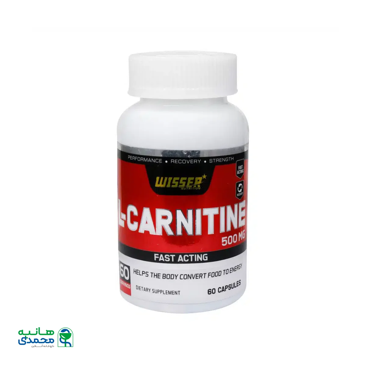 کپسول ال کارنیتین 500 میلی گرم ویثر 60 عدد
