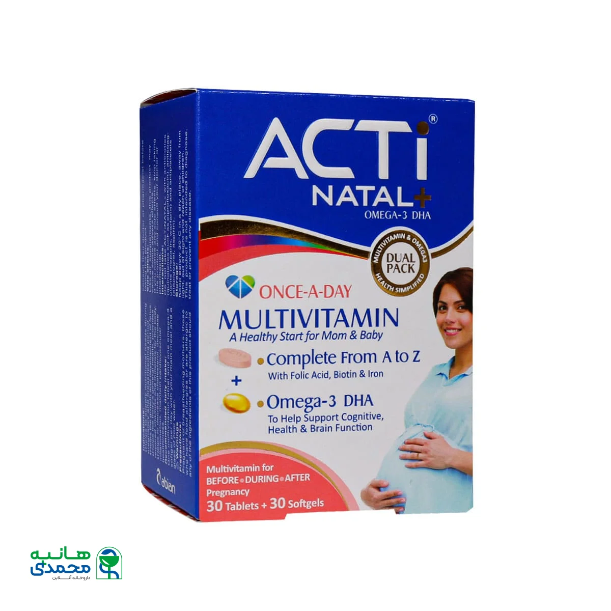 مولتی ویتامین اکتی ناتال پلاس 60 عدد