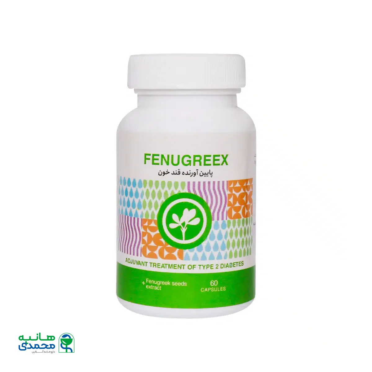 کپسول فنگریکس ادیب اکسیر پایین آورنده قند خون 60 عدد