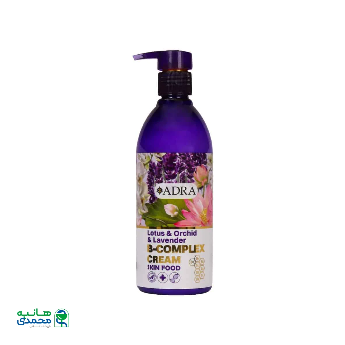 کرم مرطوب کننده ب کمپلکس آدرا حاوی عصاره ارکیده و لوتوس