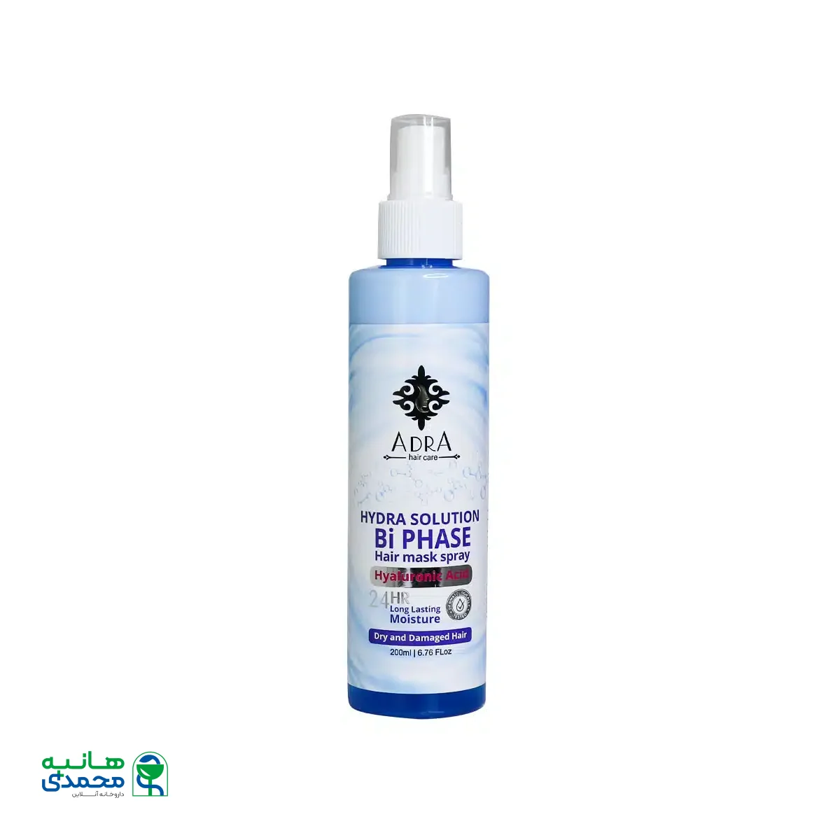 اسپری دو فاز مو حاوی هیالورونیک اسید آدرا 200 میلی لیتر