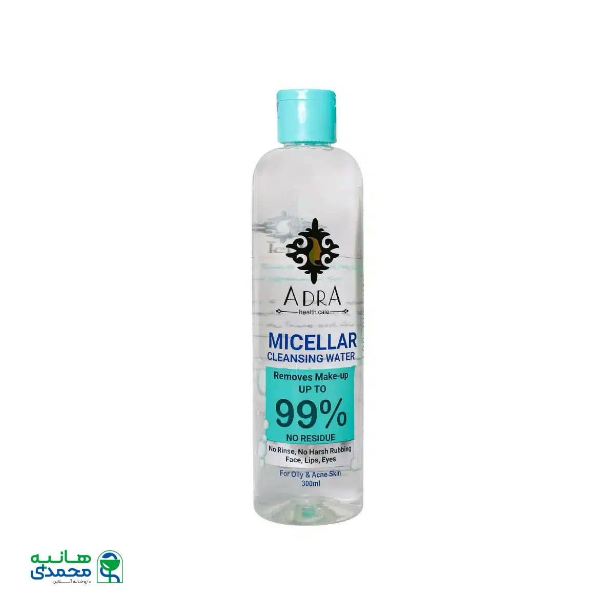 تونیک پاک کننده آرایش پوست چرب آدرا 300 میلی لیتر