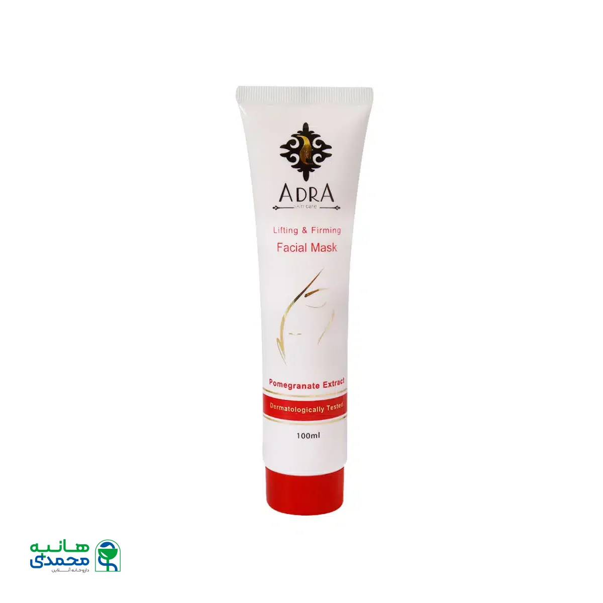 ماسک جوان کننده صورت آدرا حاوی عصاره انار 100 میلی لیتر