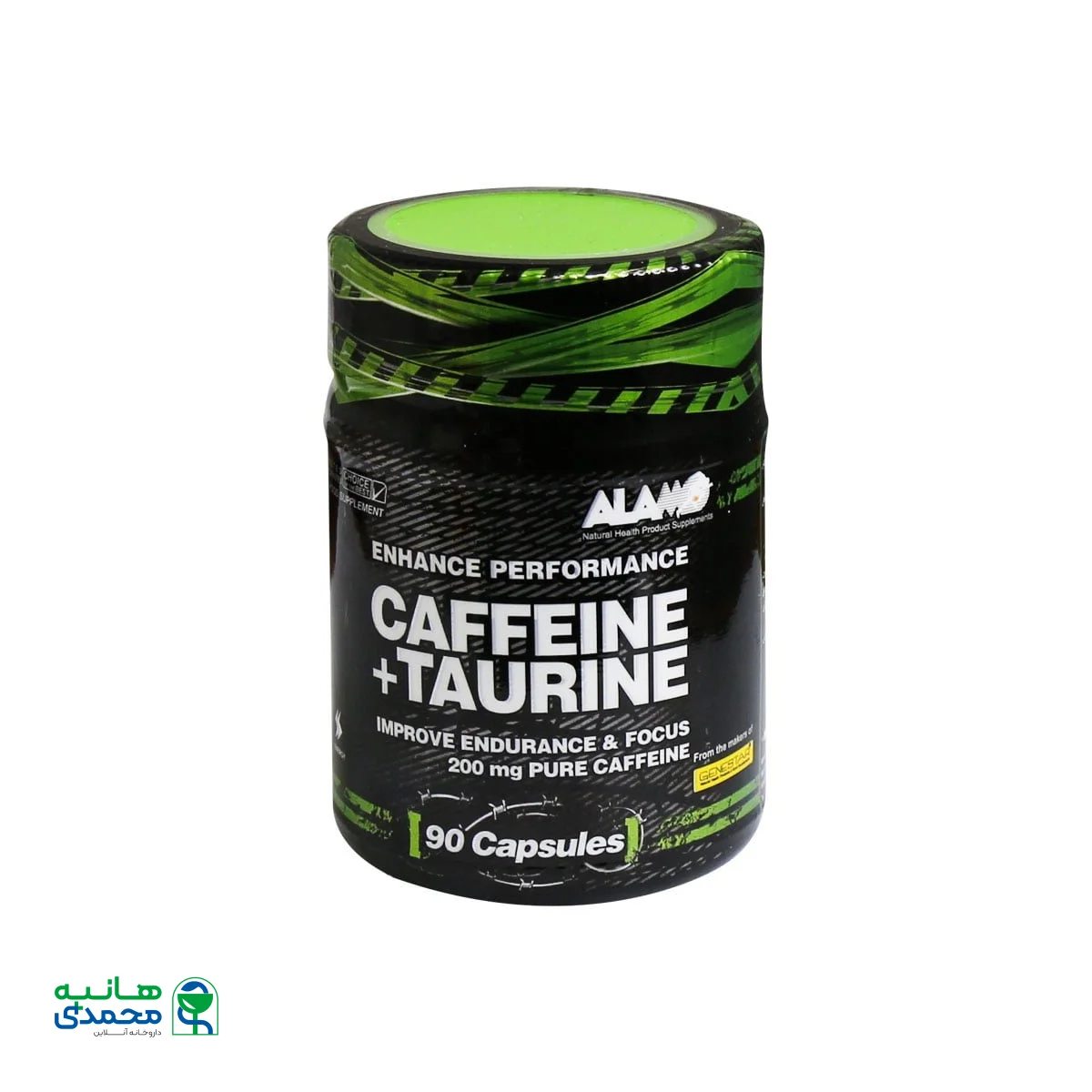 کپسول کافئین + تائورین آلامو - 90