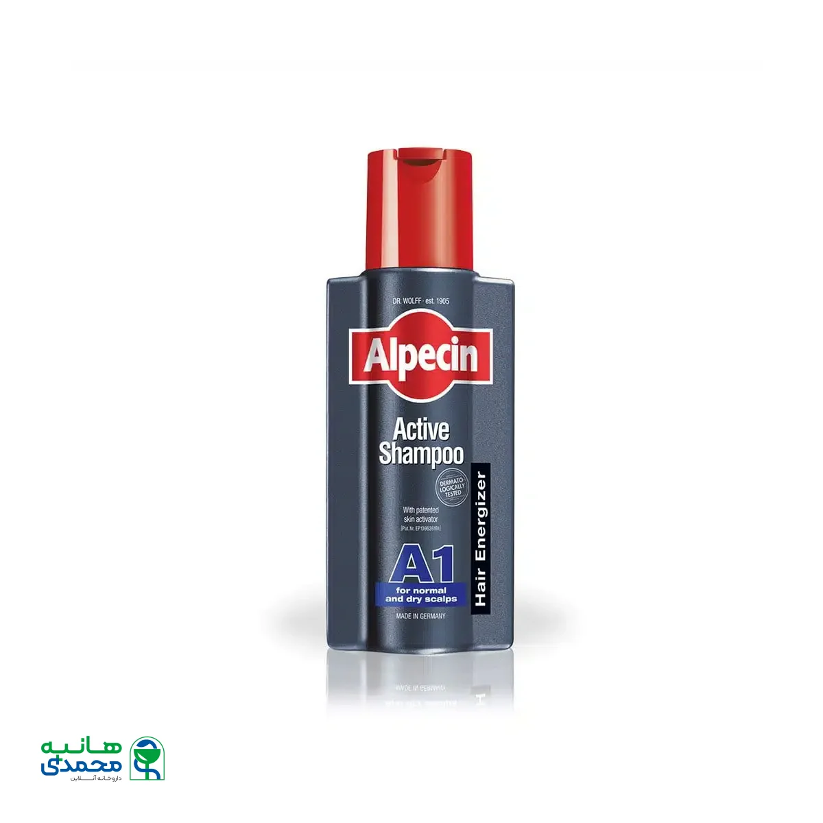 شامپو اکتیو A1 آلپسین مناسب موهای خشک و معمولی ۲۵۰ میلی لیتر