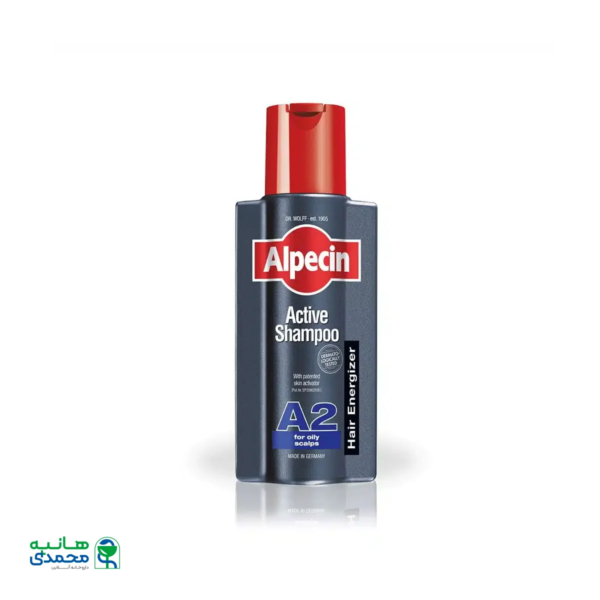 شامپو اکتیو A2 آلپسین مناسب موهای چرب ۲۵۰ میلی لیتر