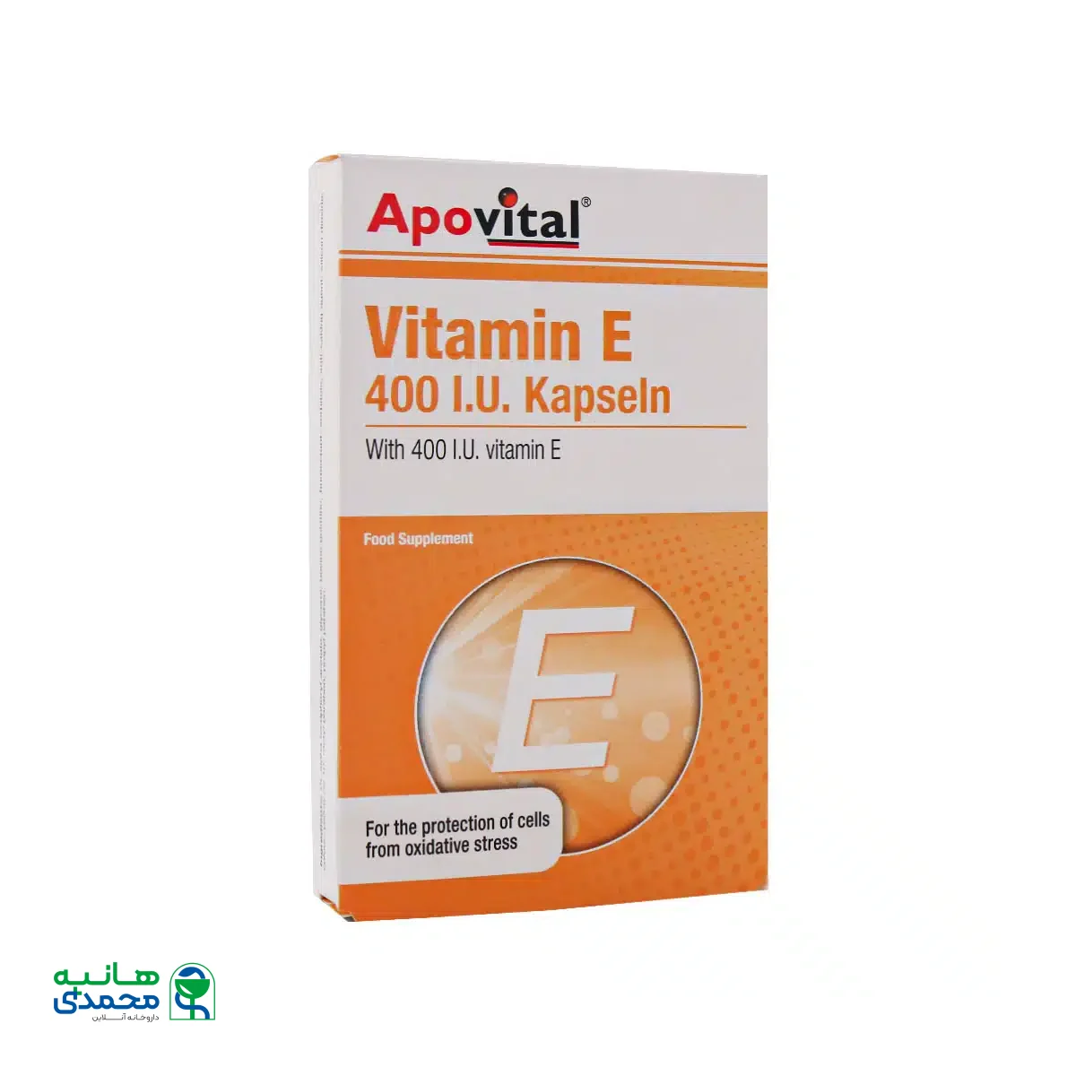 کپسول ژلاتینی نرم ویتامین E 400 واحد آپوویتال 40 عدد