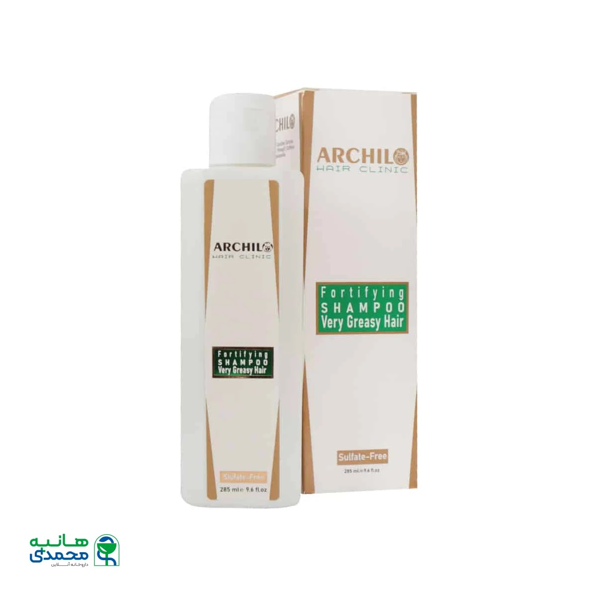 شامپو فاقد سولفات تقویت کننده موهای خیلی چرب آرچیلو
