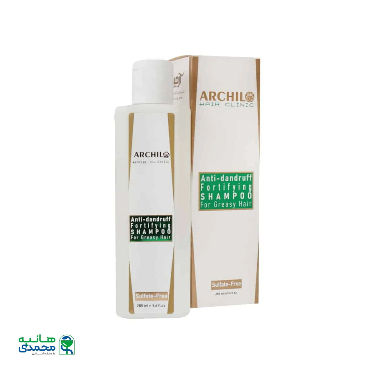 شامپو فاقد سولفات تقویت کننده موهای چرب دارای شوره آرچیلو