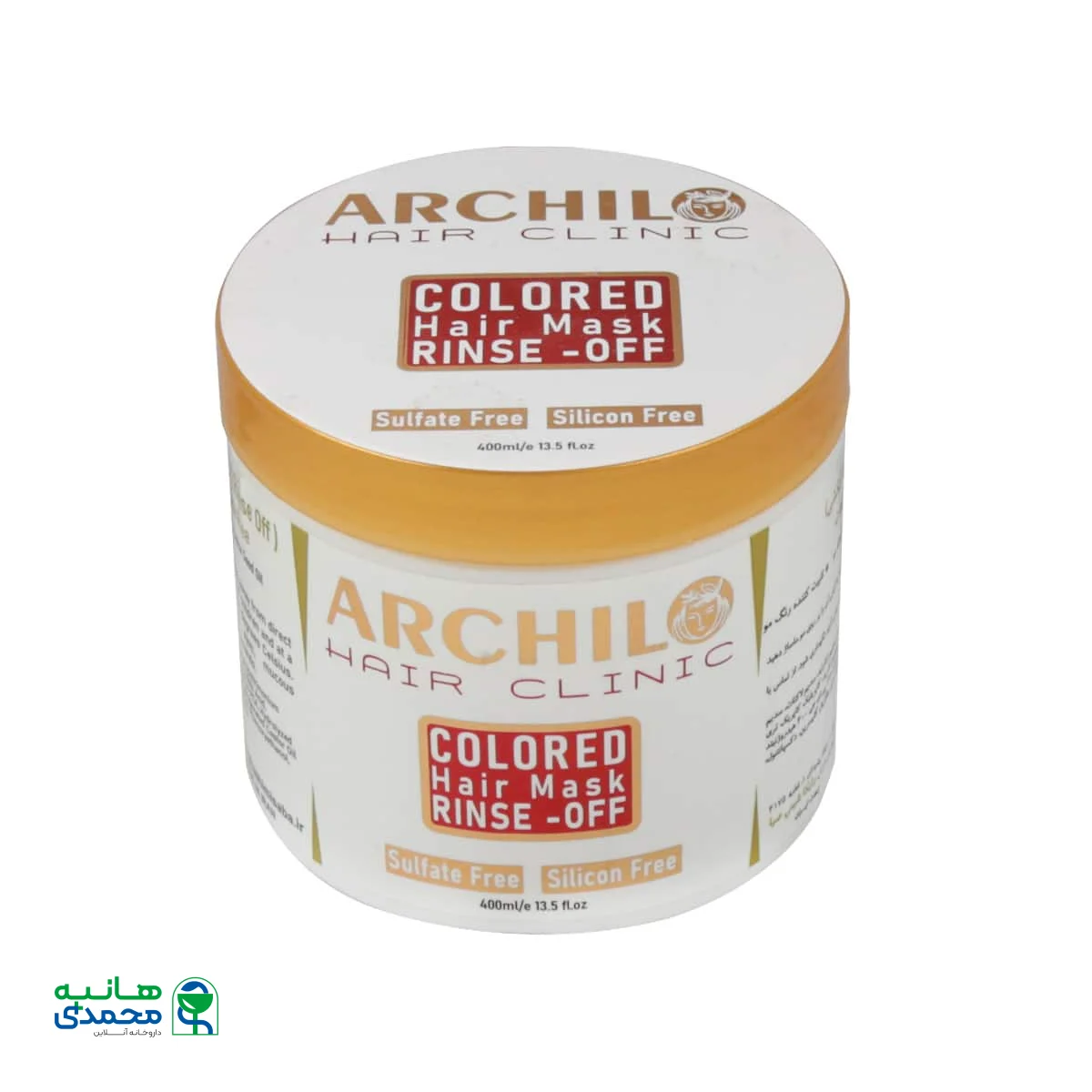 ماسک مو فاقد سولفات مناسب موهای رنگ شده با آبکشی آرچیلو