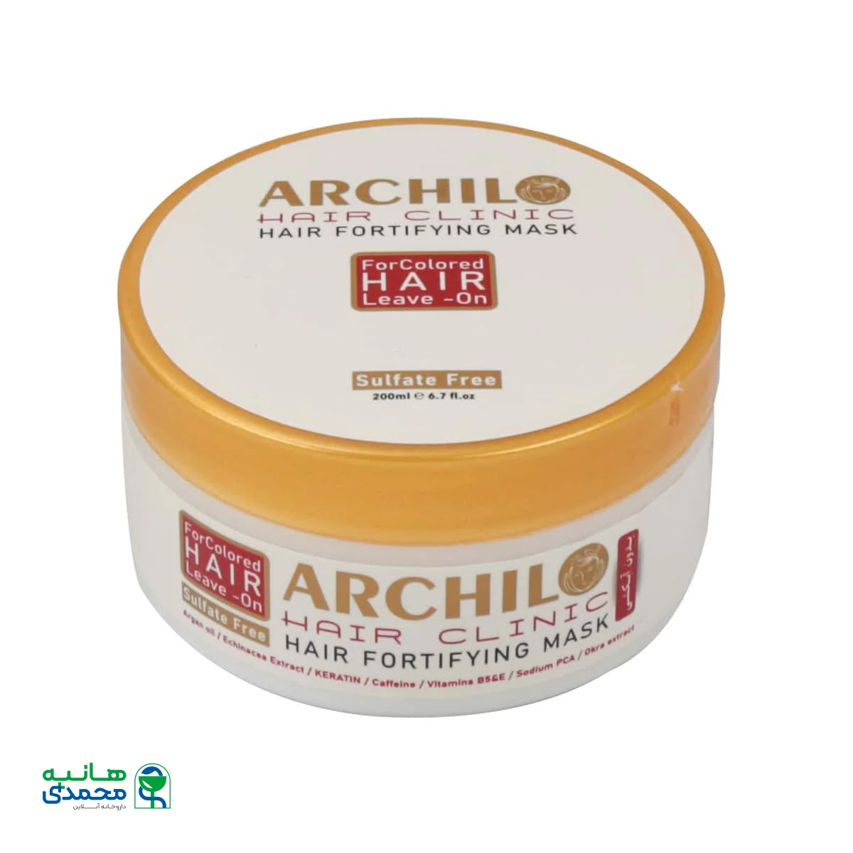 ماسک مو فاقد سولفات تقویت کننده موهای رنگ شده بدون آبکشی آرچیلو