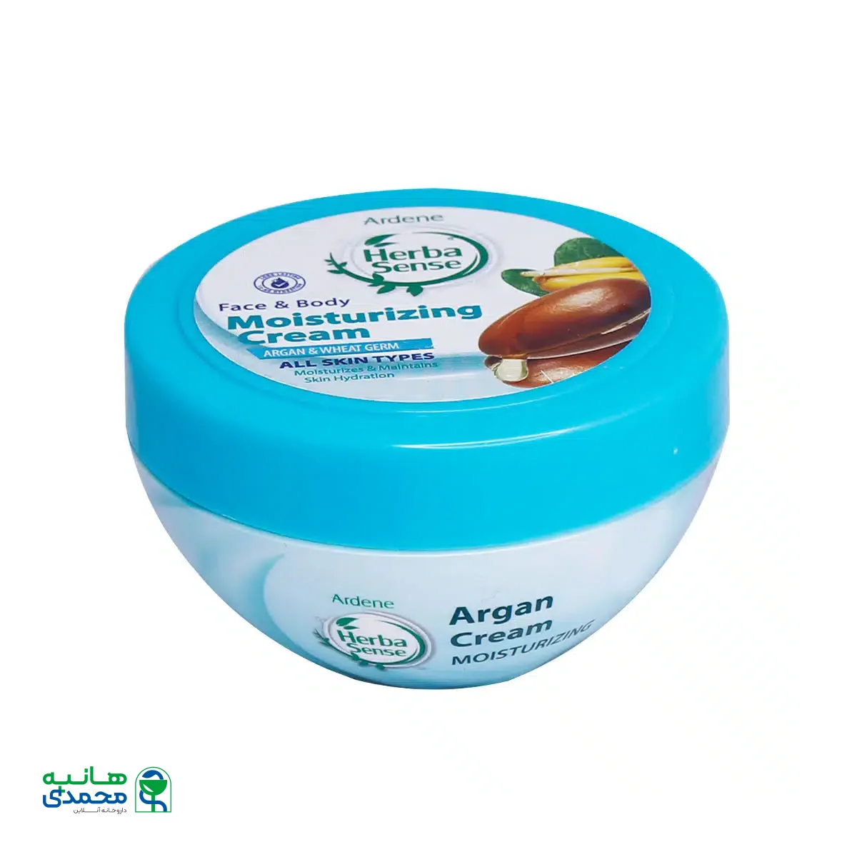 کرم مرطوب کننده با رایحه آرگان و جوانه گندم هرباسنس آردن 150 میلی لیتر