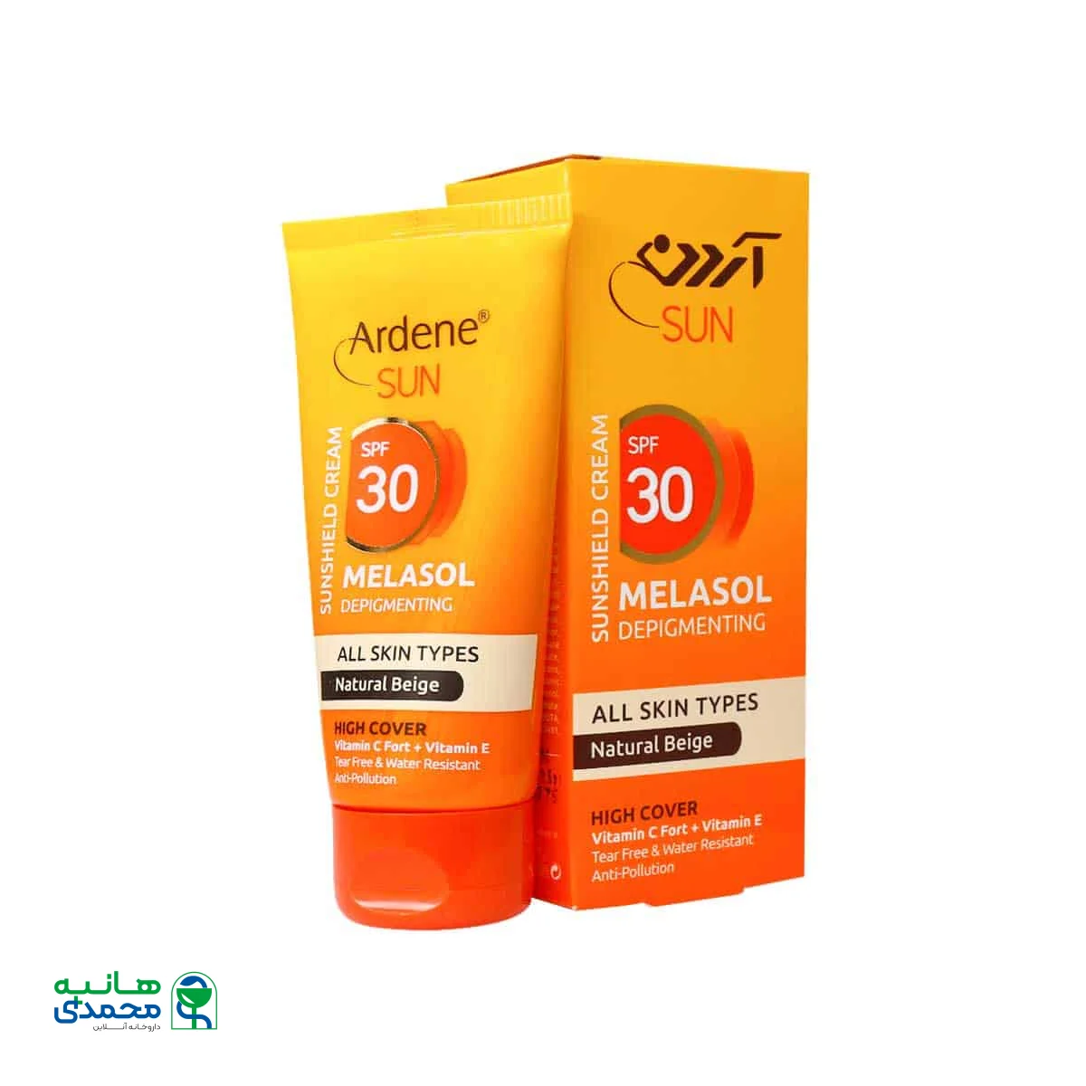کرم ضد آفتاب SPF30 ملاسول آردن مناسب انواع پوست