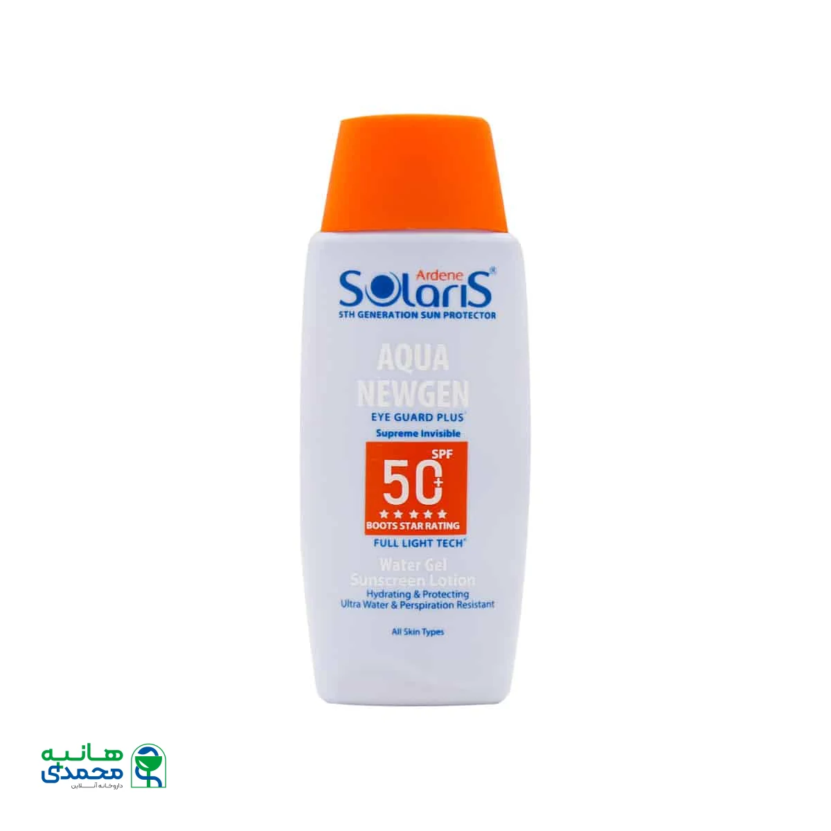 لوسیون آبی ضد آفتاب فاقد چربی SPF50 آکوا نیوژن سولاریس آردن