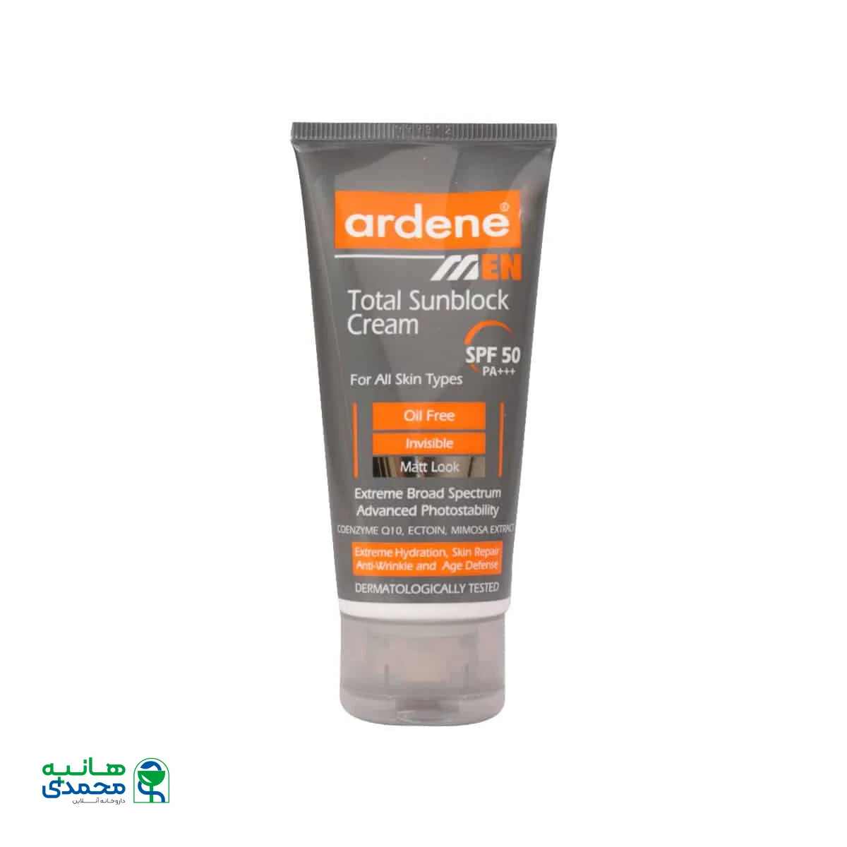 کرم ضد آفتاب آقایان SPF50 آردن مناسب انواع پوست