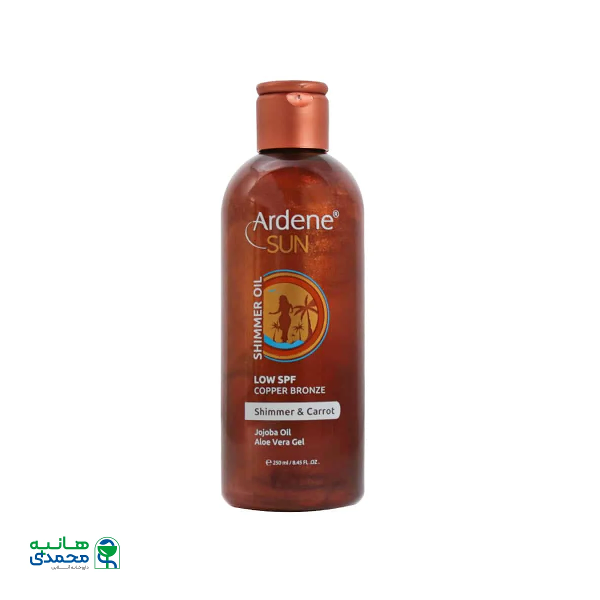 روغن برنزه کننده حاوی اکلیل آردن