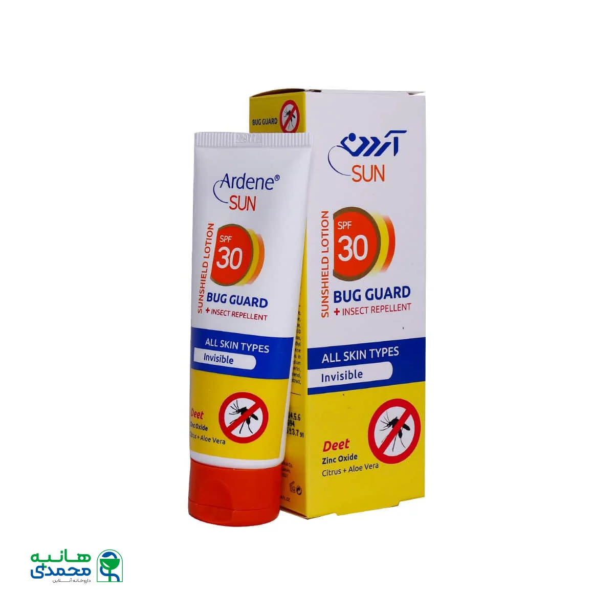 لوسیون ضد آفتاب دافع حشرات SPF30 آردن