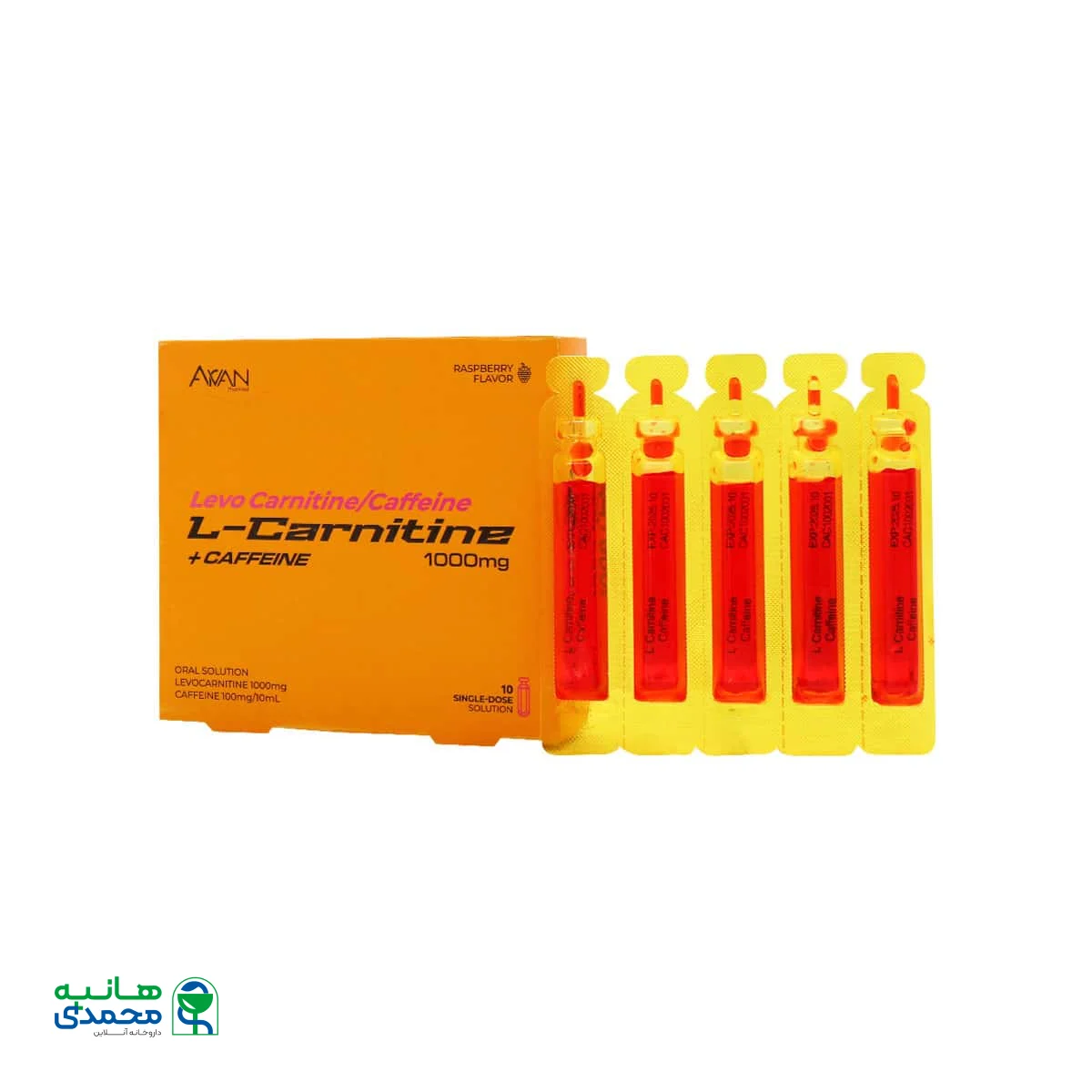 ال کارنیتین 1000 میلی گرم و کافئین آروان فارمد