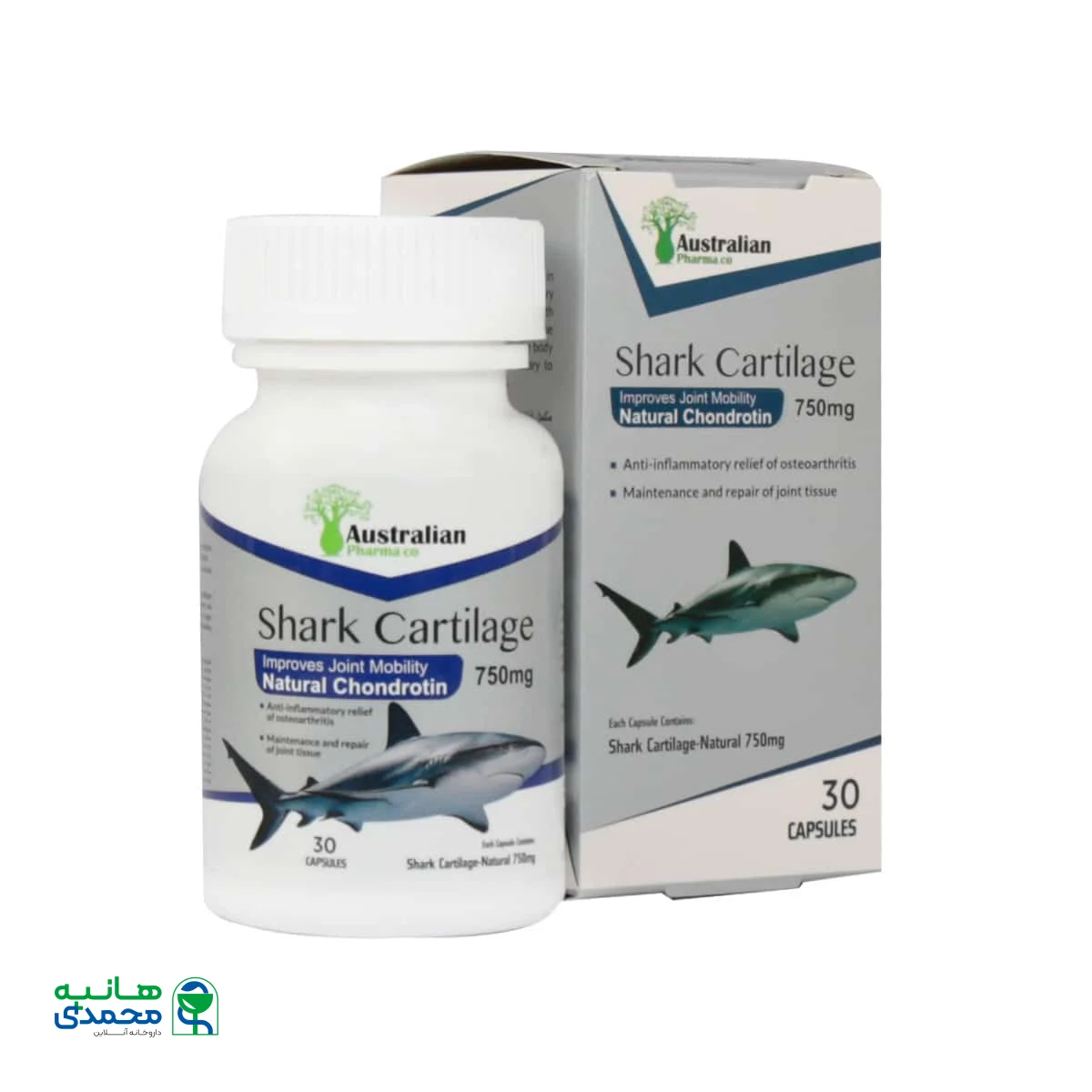 کپسول شارک کارتیلیج 750 میلی گرم استرالین فارما