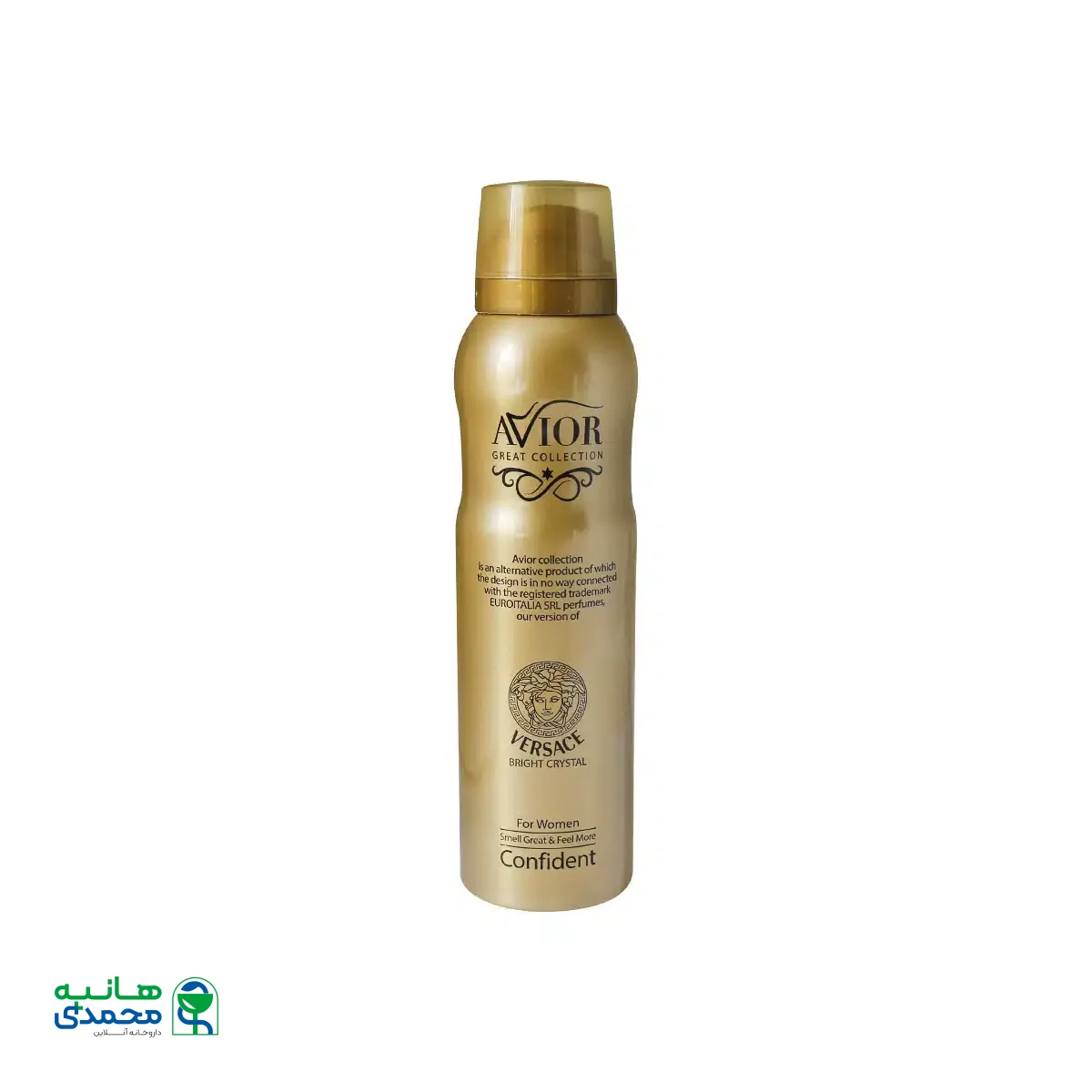 اسپری خوشبو کننده بدن زنانه اویور مدل Versace حجم 150 میلی لیتر