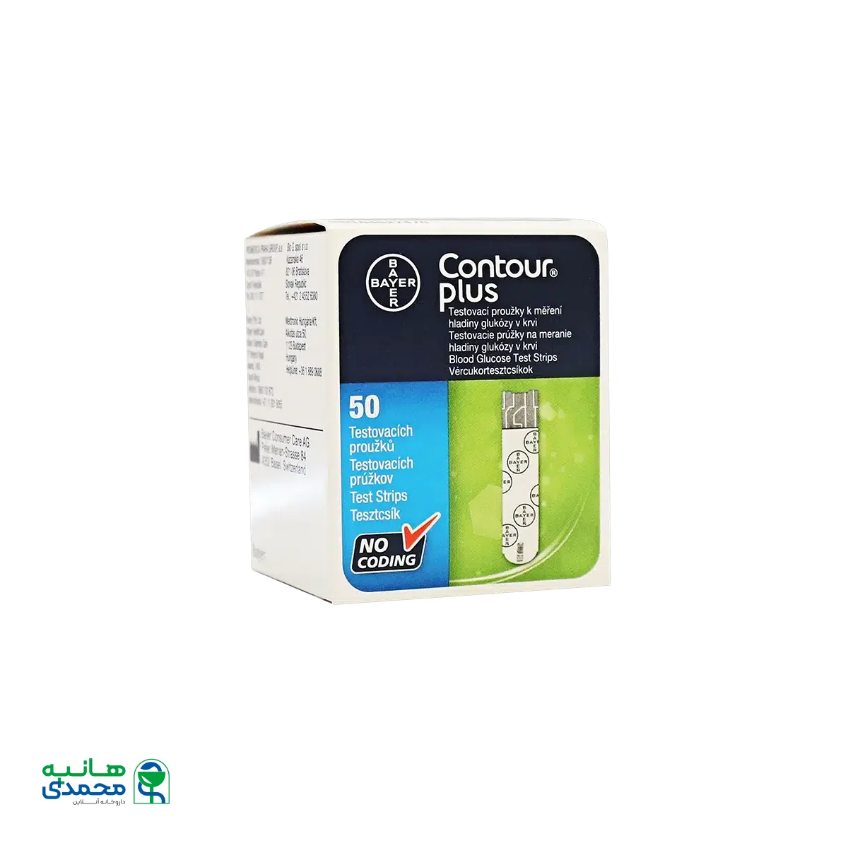 نوار تست قند خون کنتور پلاس بایر ۵۰ عددی