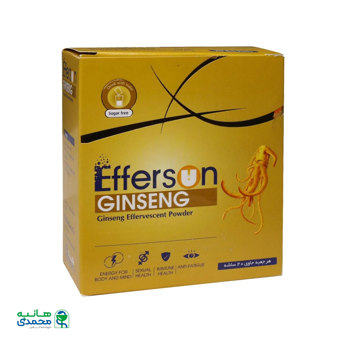 پودر جوشان جینسینگ افرسان بهشاد دارو