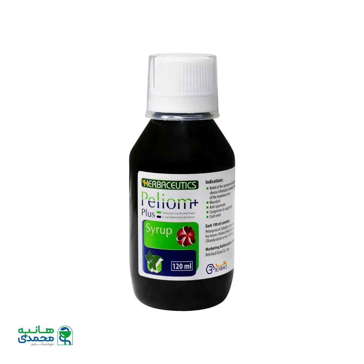 شربت پلیوم پلاس بهشاد دارو ۱۲۰ میلی لیتر