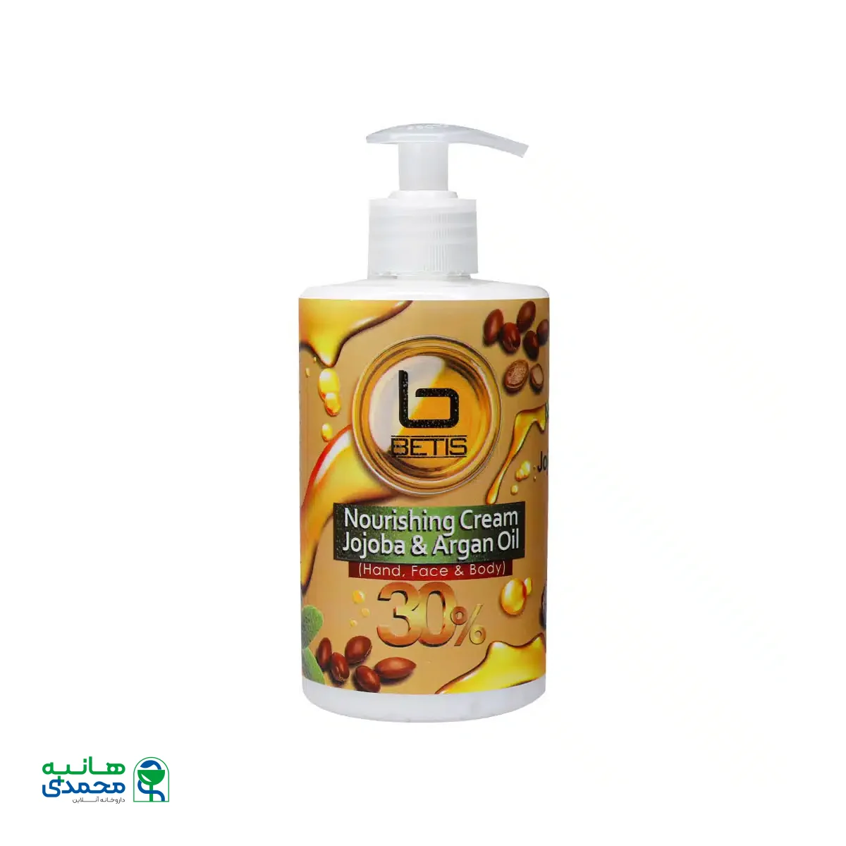 کرم پمپی تغذیه کننده بتیس حاوی روغن جوجوبا و آرگان 400 میلی لیتر