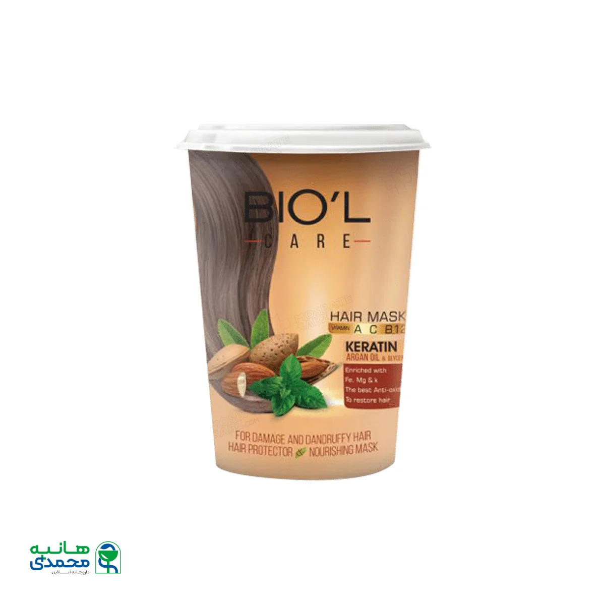 ماسک مو بادام و نعنای بیول