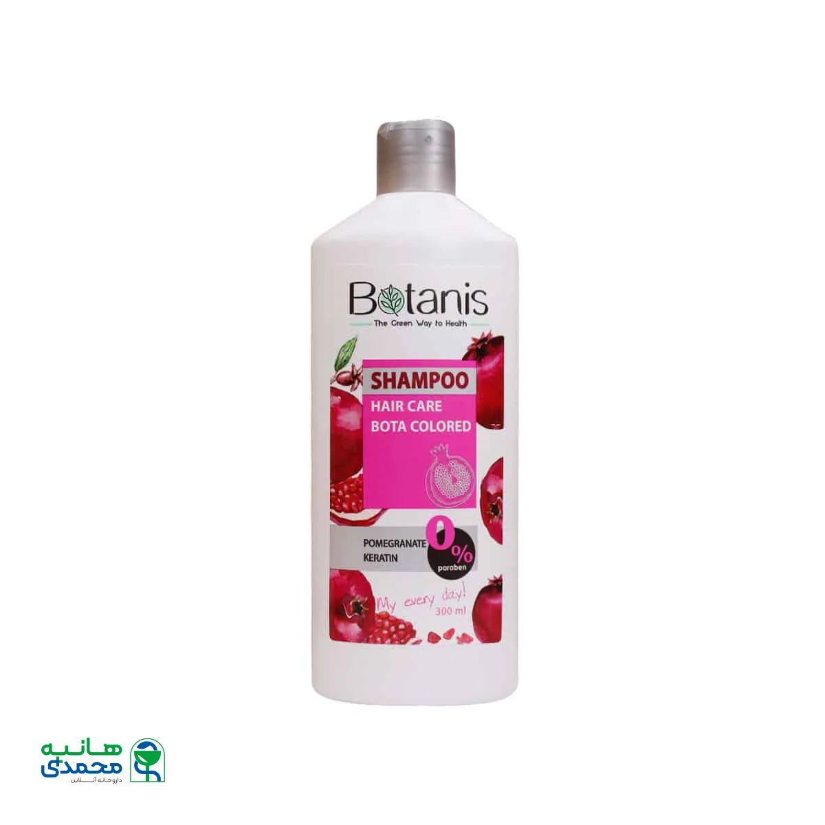 شامپو تثبیت کننده رنگ و درخشان کننده موی سر بوتانیس