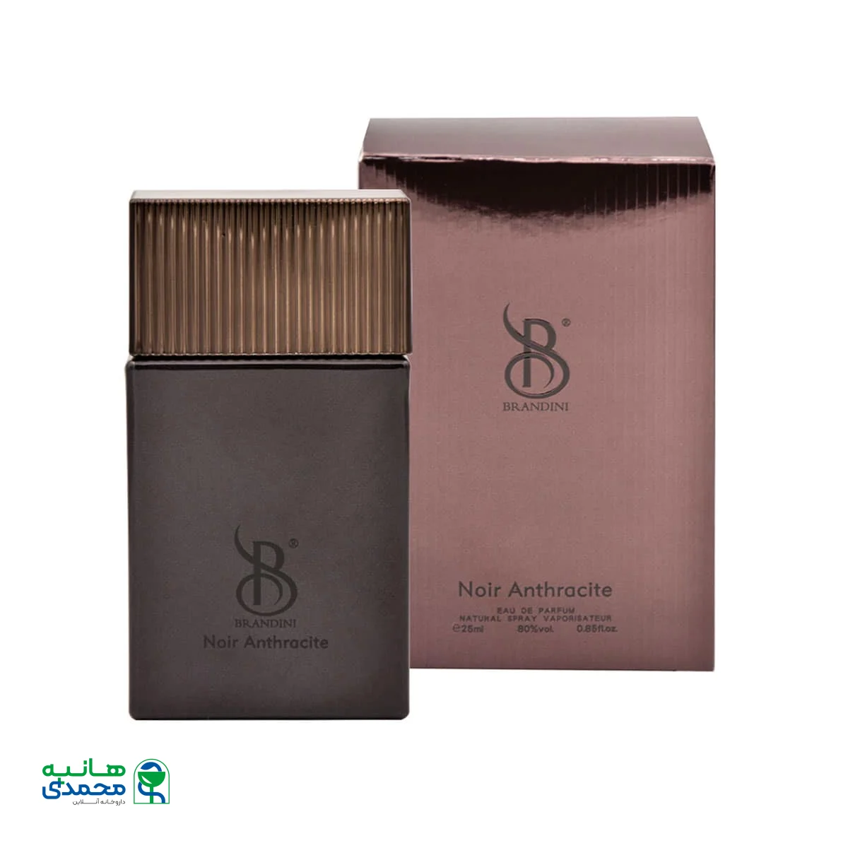 عطر جیبی مردانه برندینی مدل Noir Anthracit