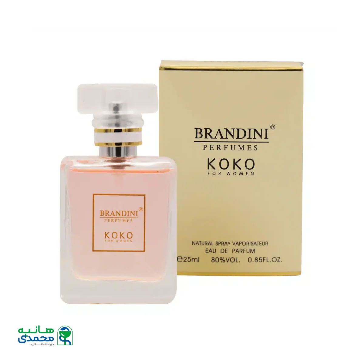 عطر جیبی زنانه برندینی مدل KoKo حجم 25 میلی لیتر